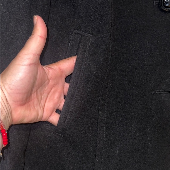 Liz Claiborne Classic Black Pea Coat - Picture 5 of 11